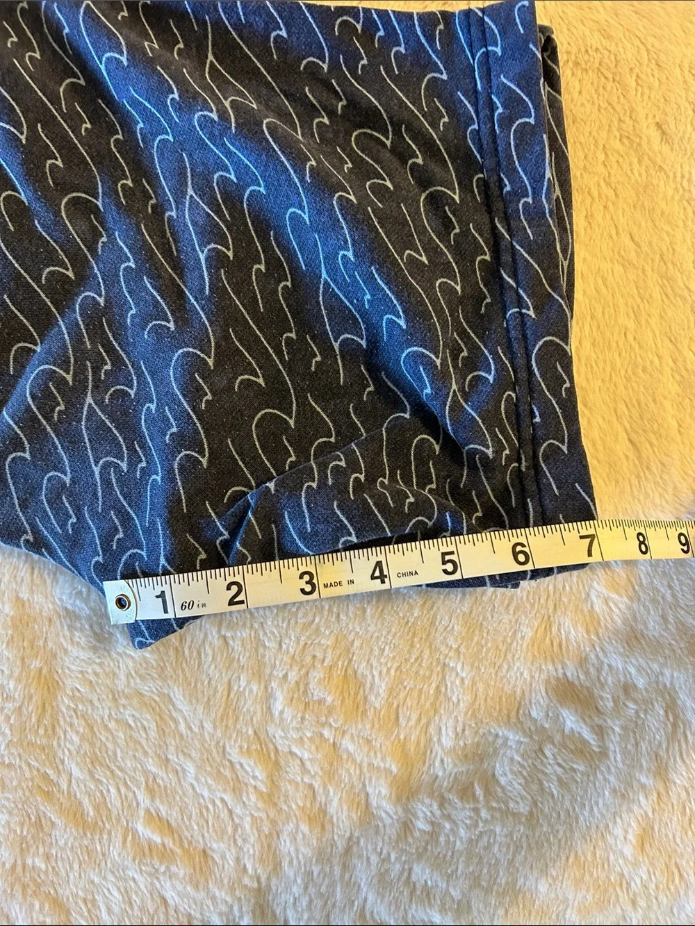 Old Navy Navy Wave-Print Knit Shorts with White Drawstring
